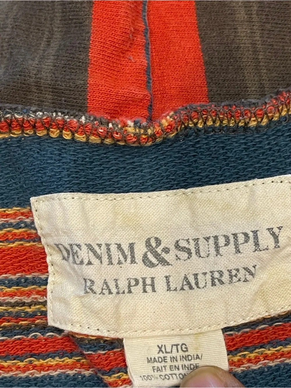 Ralph Lauren Hoodie Patriotic Eagle Denim & Supply Cotton XL